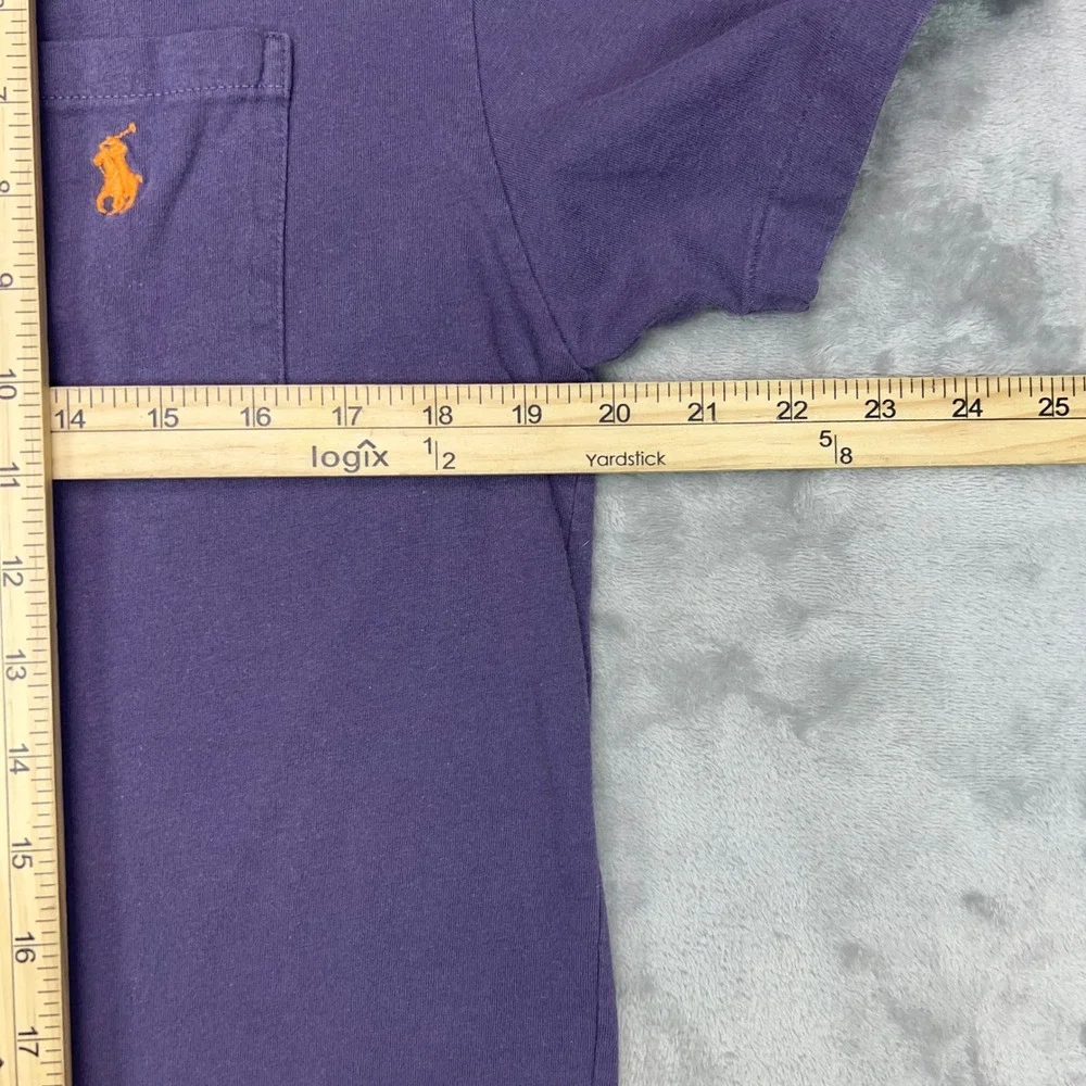POLO‎ RALPH LAUREN T-Shirt Mens Small Purple Pocket Short Sleeve Preppy Pony Tee